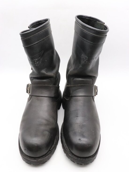 Red Wing Engineer Boots 988 Men\'s Size 11.5 D Steel Toe Vibram Black Leather main image 4